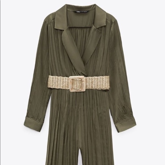 BELTED WRINKLED LOOK JUMPSUIT - Picture 10 of 13